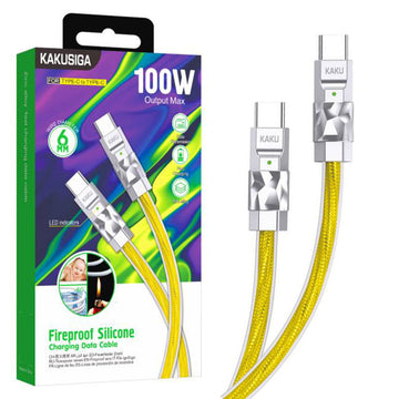 Cablu Date si Incarcare Kaku KSC-956, USB-C, PD100W, QC3.0, 1m - Auriu