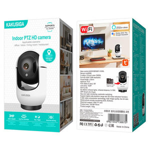 Camera Video de Interior Kaku KSC-1125, Full HD, Nightvision InfraRed, Wi-Fi - Alb