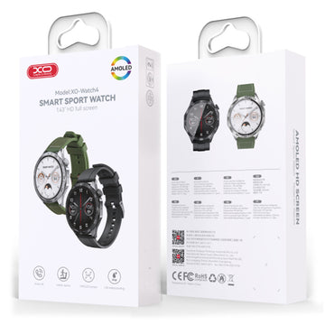 XO(XO(Watch4)) - Ceas SmartWatch, Amoled, Wireless, Waterproof, Call + functii multiPhonele, Sports, GREEN