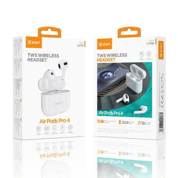 Casti Wireless X-Start LY058, In-Ear, 200h StandBy, 250mAh, NC, PopUp - Alb