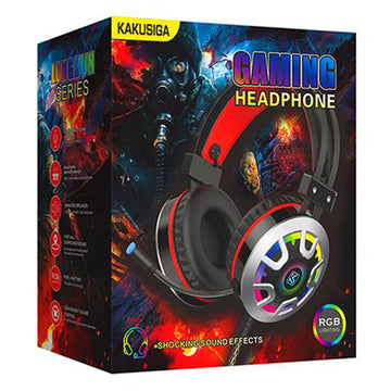 Casti cu Fir Kaku KSC-453, ON Ear, 3.5mm, 1.2m Cablu, RGB Light - Negru