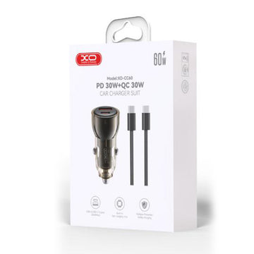 Incarcator XO CC60 Auto, 60W - Negru
