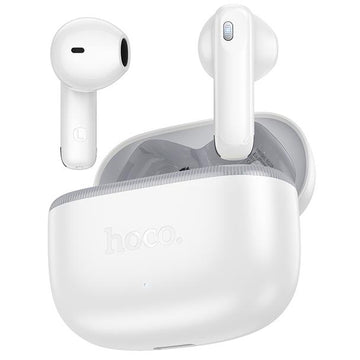 Casti Wireless Hoco EQ28, Ear Buds, BT 5.3, 180h StandBy, 320mAh, Glaze - Alb Star