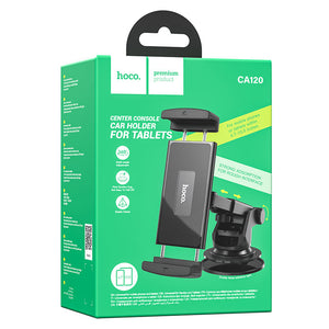 Suport Auto Hoco CA120, cu Cleme Laterale, Montaj Bord, Tableta/Telefon, 360° - Negru