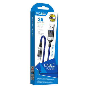 Cablu Date si Incarcare Kaku KSC-696, USB-A la USB-C, 18W, 2.4A, 1.2m - Albastru