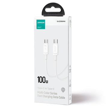 Cablu Date si Incarcare Joyroom S-CC100A14, USB-C, PD100W, QC3.0, 1.2m - Alb