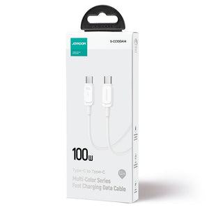 Joyroom (S-CC100A14) - Cablu Date si Incarcare, USB-C, PD100W, QC3.0, 1.2m, White