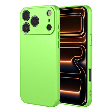 Husa Soft pentru iPhone 17 Pro, MicroFiber, TPU - Verde menta