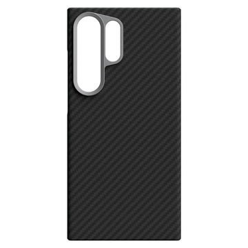 Husa Kevlar pentru Samsung S24 Ultra, Aramid Fiber, MagSafe UltraThin - Negru