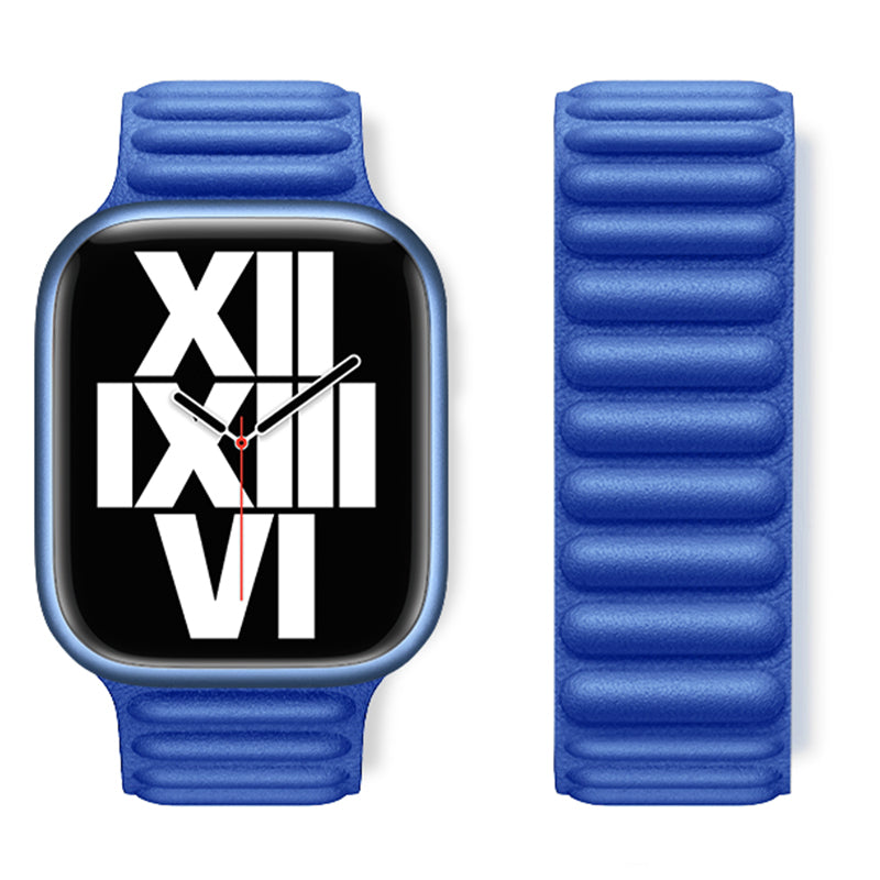 Curea Hoco WA23 pentru Apple Watch, Magnetic Chain, Silicon 38/40/41mm - Albastru Klein