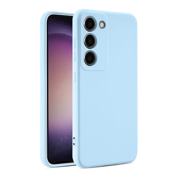 Husa Soft pentru Samsung S25, MicroFiber, TPU - Albastru cer