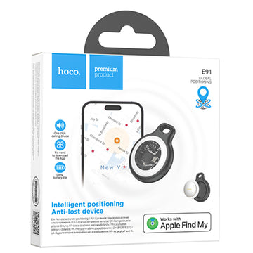 Hoco E91, Dispozitiv tiP TAG, Anti-Pierdere, Compatibil Functie FindMy - Alb