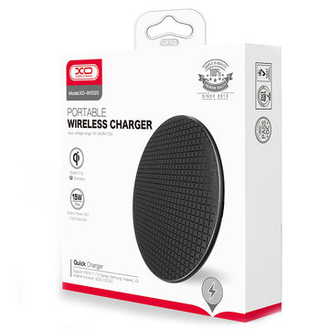 Incarcator Wireless XO WX020, Universal, 15W, Qi Charging - Negru