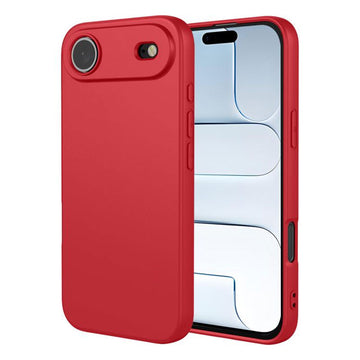 Husa Soft pentru iPhone 17 Air, MicroFiber, TPU - Rosu