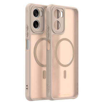 Husa MagFrost Pro pentru Motorola Edge 70, Matte MagSafe, Frosted Frame - Auriu