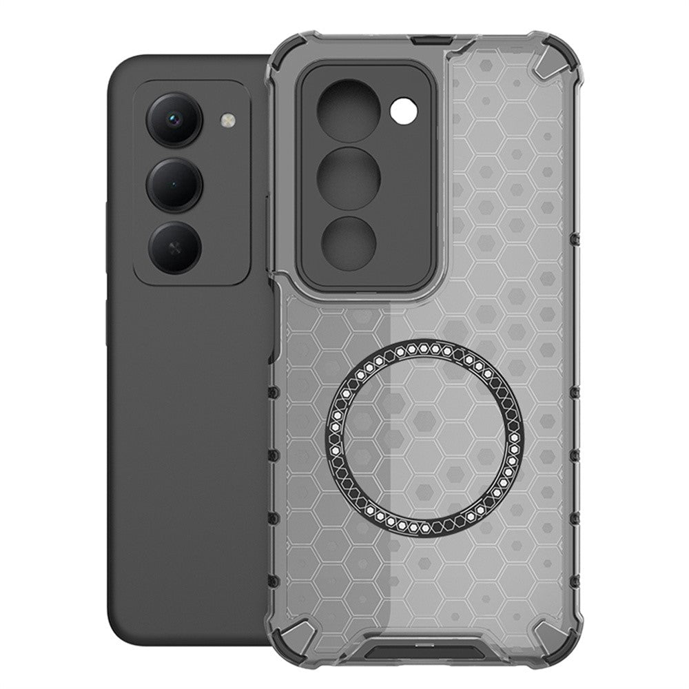 Husa HoneyComb - Xiaomi Redmi 15 4G, cu extra protectie colturi, cu MagSafe,Grey
