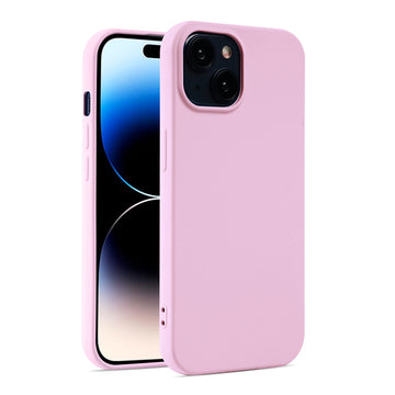 Husa Soft pentru iPhone 15 Pro Max, MicroFiber, TPU - Roz Pink