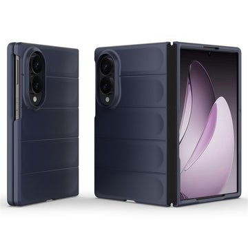 Husa Wave pentru Samsung Fold 8, Samsung Galaxy Fold 8, Grip Microfiber, ShockProof - Bleumarin