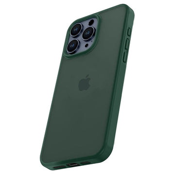 Husa Fashion pentru iPhone 15 Pro Max, Frosted - Gri / Verde