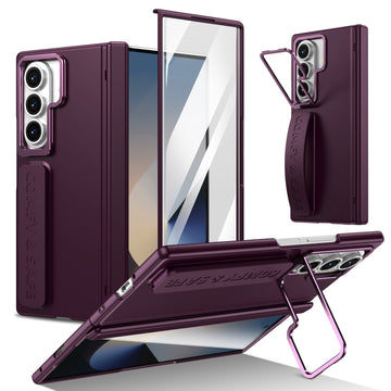Husa pentru Samsung Z Fold 8 Ultra, pentru Samsung Galaxy Z Fold 8 Ultra, Suport Rabtabil Si Maner, Camera Bracket - Wind rosu