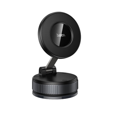 Suport Auto Hoco H86, DashBoard, cu Ventuza, MagRing, FlipStick - Negru
