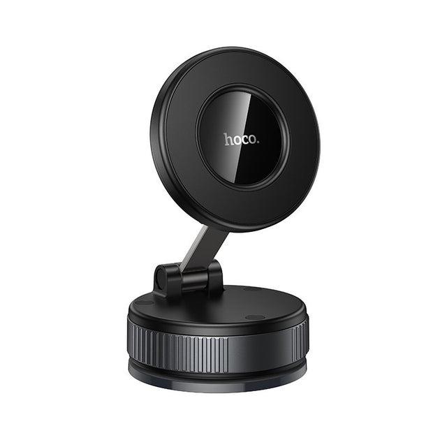 Suport Auto Hoco H86, DashBoard, cu Ventuza, MagRing, FlipStick - Negru