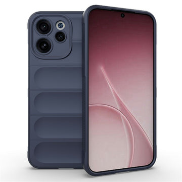 Husa Wave pentru Oppo, Reno 15F, Grip Anti-Shock, TPU - Bleumarin