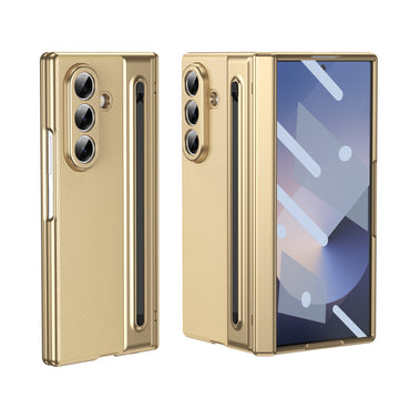 Husa pentru Samsung Z Fold 8 Ultra, Pentru Samsung Galaxy Z Fold 8 Ultra, Elecplating, Antisoc, Touchpen - Auriu