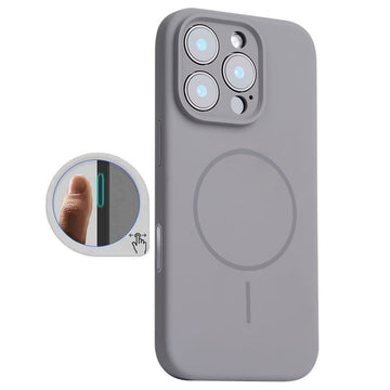 Husa MagThin pentru iPhone 16 Pro, SoftTouch, Camera Control, TPU - Stone gri
