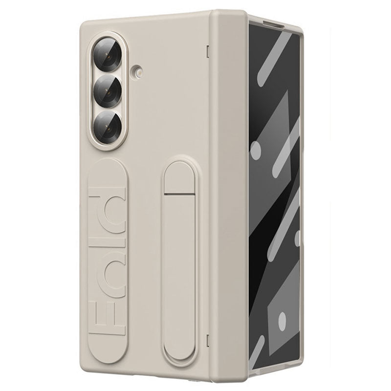 Husa Strip, Samsung Z Fold 7, cu Maner de Sustinere, Beige