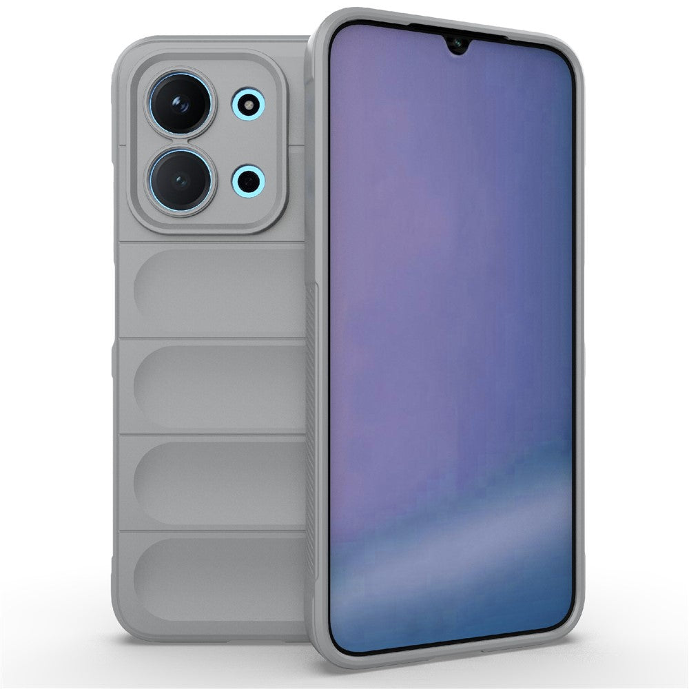 Husa Wave pentru Xiaomi Redmi 15C, Grip Anti-Shock, TPU - Smoke gri