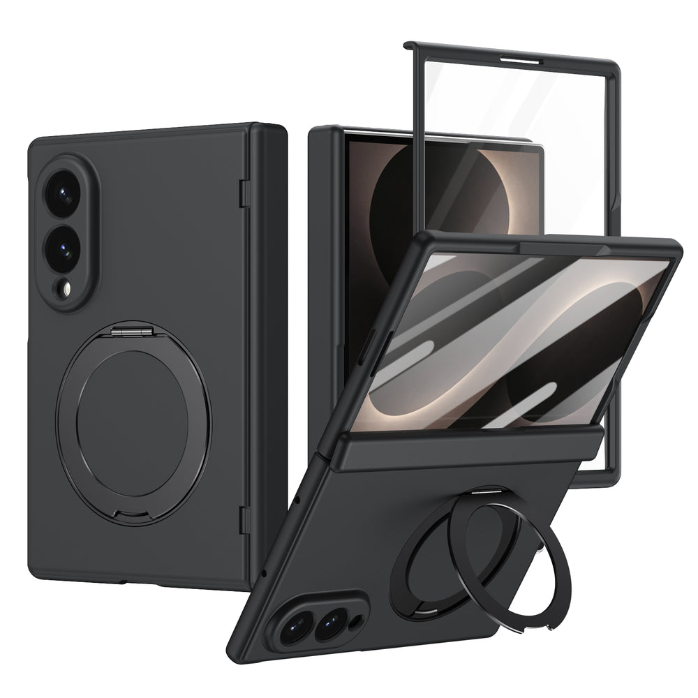 Husa pentru Samsung Z Fold 8, Pentru Samsung Galaxy Z Fold 8, MagSafe, Suport Metalic Reglabi - Negru