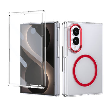 Husa pentru Samsung Z Fold 8, Pentru Samsung Galaxy Z Fold 8, Ice Foling Series, MagSafe - Rosu