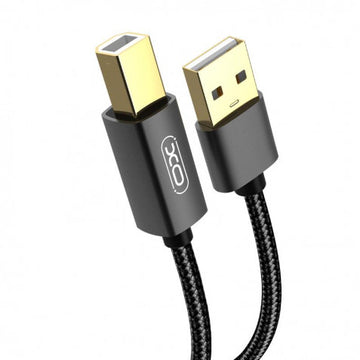 Cablu OTG Transfer XO GB010A, USB-A la USB-B, Printer Cable, 1.5m - Negru