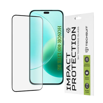 Folie Clear pentru Honor 400 Lite, Full Glass - Transparent / Negru