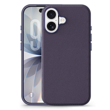 Husa Woven pentru iPhone 17, MagCase, TechWoven Piele, Soft Craft - Mov