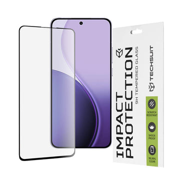 Folie Clear pentru Oppo Reno14, F, Full Glass, 6D - Negru