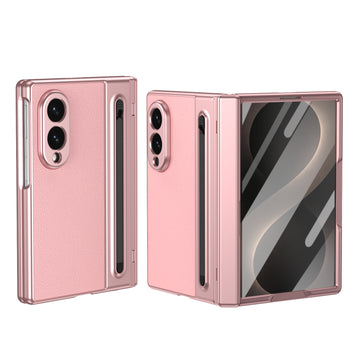 Husa pentru Samsung Z Fold 8, Pentru Samsung Galaxy Z Fold 8, Elecplating, Antisoc, Touchpen - Roz