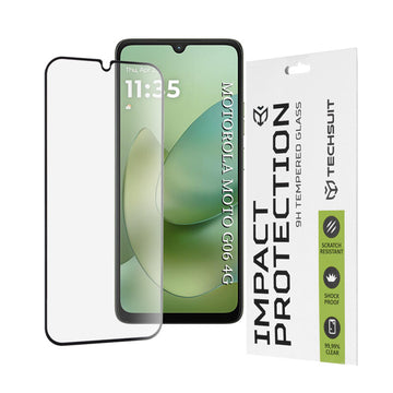Folie Clear pentru Moto G06, Motolora, Full Glass - Transparent / Negru