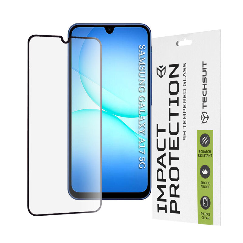 Folie Clear pentru Samsung A17 A176, Samsung A17 A176, Full Glass, 3D - Negru