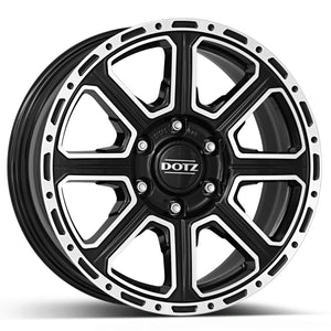 Janta aliaj DOTZ 4x4 Kalahari dark Black/polished 7x16 6x139.7 ET24 CB93.1
