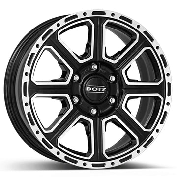 Janta aliaj DOTZ 4x4 Kalahari dark Black/polished 7x16 6x139.7 ET24 CB93.1