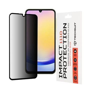Folie Privacy pentru Samsung A25, TempeRed Glass, AntiSpy - Contur negru