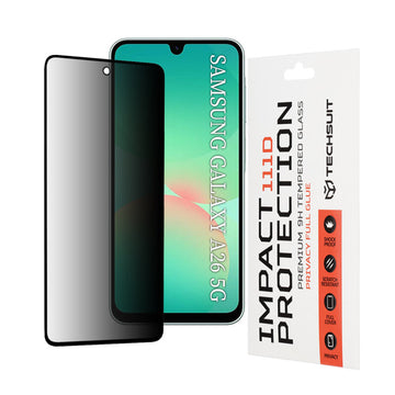Folie Privacy pentru Samsung A26, TempeRed Glass, AntiSpy - Contur negru