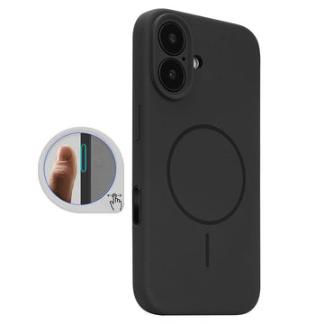Husa MagThin pentru iPhone 16 Plus, SoftTouch, Camera Control, TPU - Deep negru