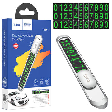 Auto Hoco PH41, Temporar, Montaj Bord, Metalizat - Argintiu