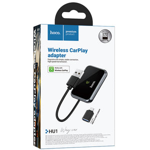 Adaptor CarPlay Hoco HU1, Metallic - Gri