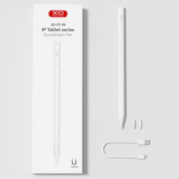 Stylus XO ST-08, AP Pencil, Magnetic, 130mAh, Led Power - Alb