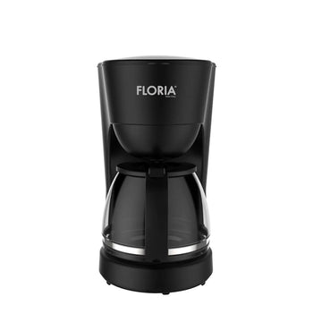 Filtru cafea negru Floria ZLN9273, 600 W, 1.25 l