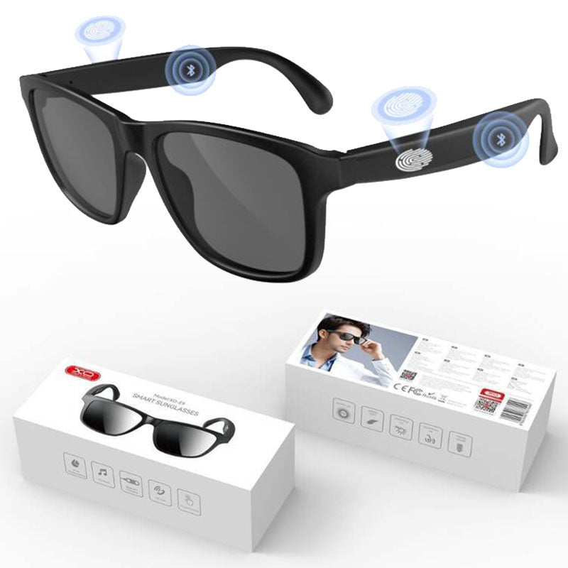 XO (E9) - Ochelari Smart, BT5.3, Audio Eyewear, UV Protect, 100h Stand-By, Black